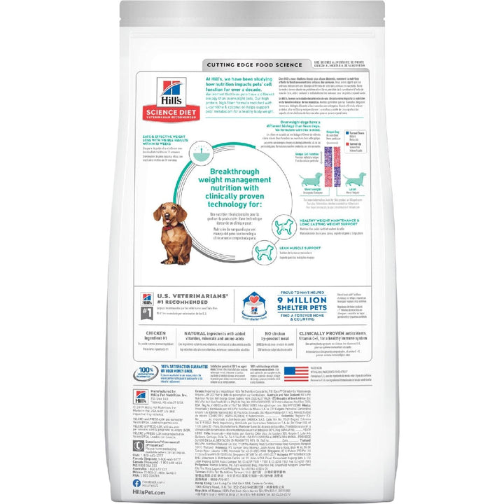 Hills Dog Adult Perfect Weight Small & Mini Breed 1.8kg-Dog Food-Ascot Saddlery