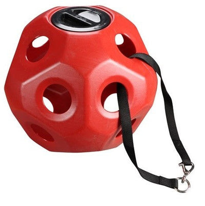 Horsemaster Slow Feed Ball Red-STABLE: Horse Treats & Toys-Ascot Saddlery