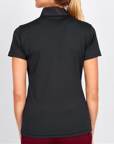 Huntington Olivia Show Shirt With Diamantes Navy Ladies-CLOTHING: Clothing Ladies-Ascot Saddlery