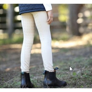 Huntington Ruby Girls Full Gel Seat Jodhpurs Beige Childs-CLOTHING: Jodhpurs & Breeches Childs-Ascot Saddlery