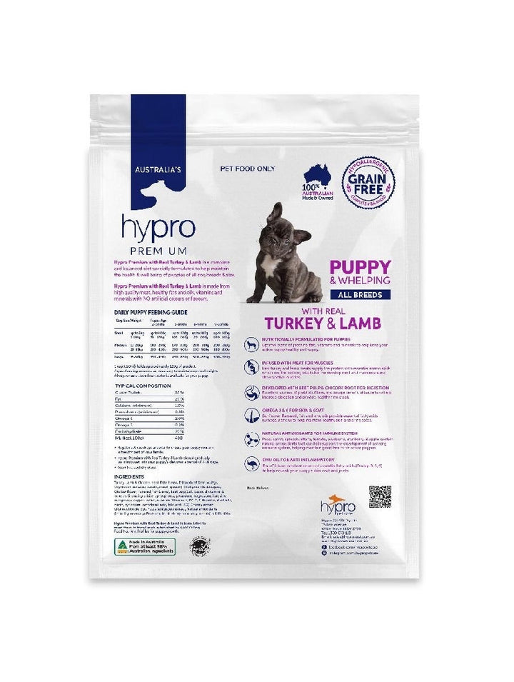 Hypro Premium Puppy Turkey & Lamb 9kg-Dog Food-Ascot Saddlery