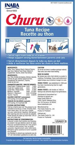 Inaba Cat Churu Tube Tuna Recipe-Cat Food & Treats-Ascot Saddlery