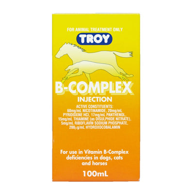 Injectable B Complex Troy 100ml-STABLE: Supplements-Ascot Saddlery