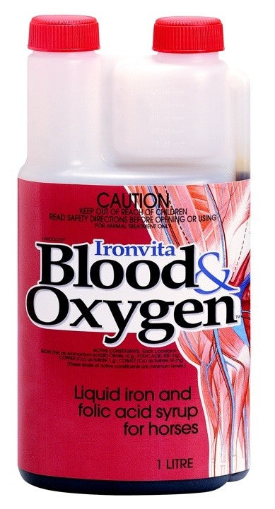 Ironvita Blood & Oxygen Iah 1lit-STABLE: Supplements-Ascot Saddlery