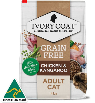 Ivory Coat Cat Grainfree Chicken & Kangaroo 4kg-Cat Food & Treats-Ascot Saddlery