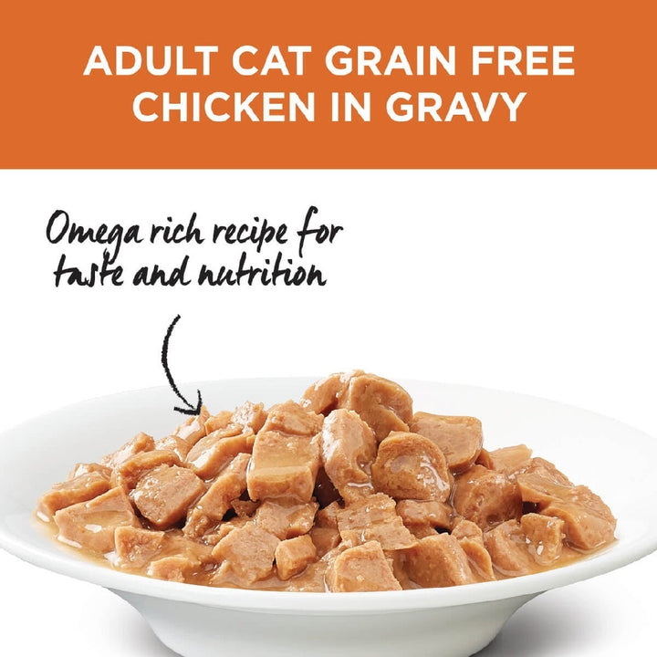 Ivory Coat Cat Wet Grainfree Adult Chicken In Gravy Box Of 12-Cat Food & Treats-Ascot Saddlery
