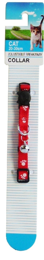 K9 Cat Collar Breakaway Red-Cat Accessories-Ascot Saddlery