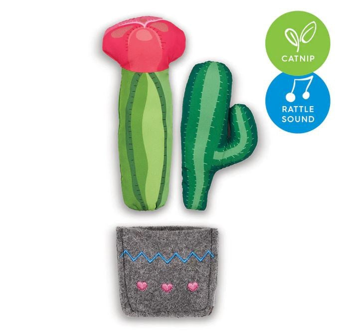 Kazoo Cat Toy Cactus Garden-Cat Gyms & Toys-Ascot Saddlery