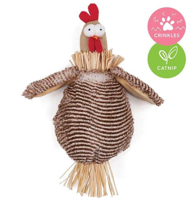 Kazoo Cat Toy Cheeky Chicken-Cat Gyms & Toys-Ascot Saddlery