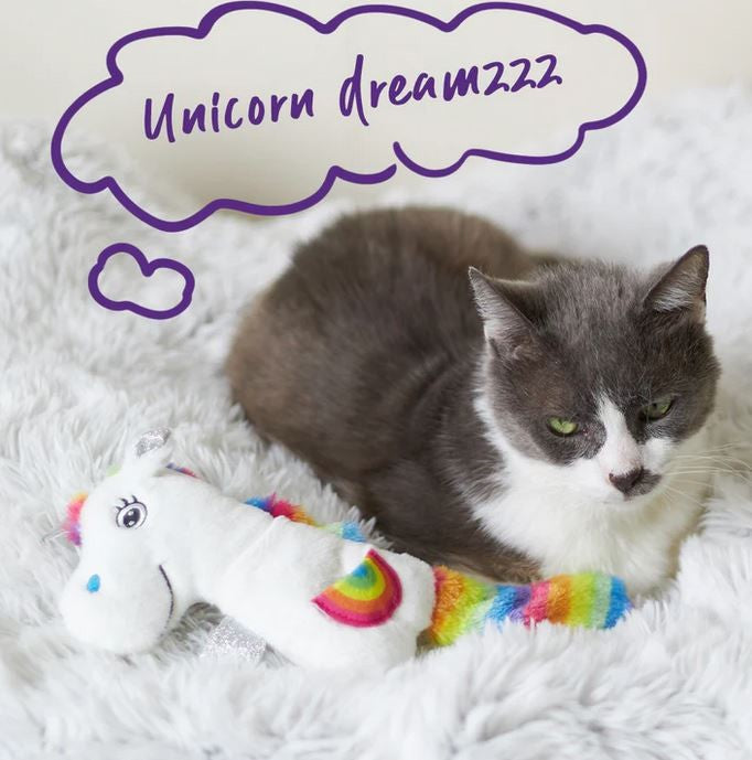 Kazoo Cat Toy Crinkle Unicorn-Cat Gyms & Toys-Ascot Saddlery