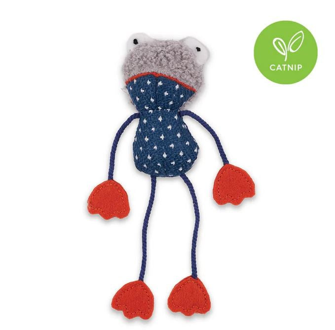 Kazoo Cat Toy Floppy Frog-Cat Gyms & Toys-Ascot Saddlery