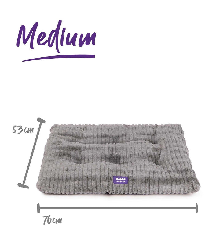 Kazoo Dog Bed Cloud Cushion Cool Grey Medium-Dog Bedding-Ascot Saddlery
