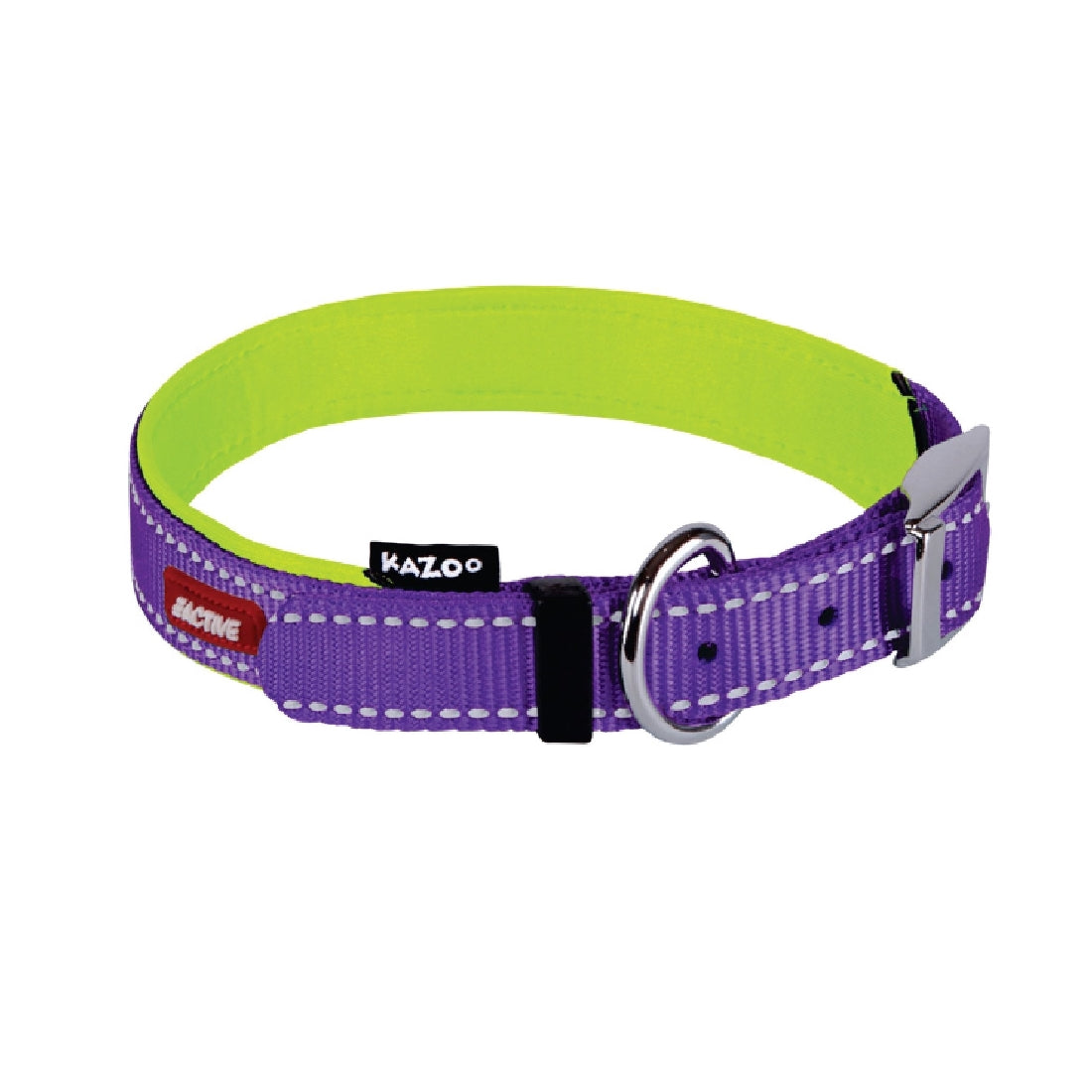 Kazoo Dog Collar Active Purple & Lime