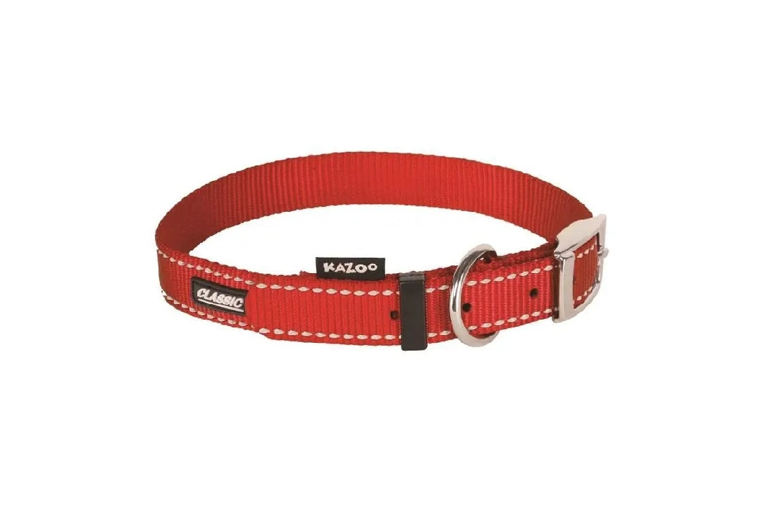Kazoo Dog Collar Classic Red