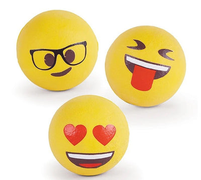 Kazoo Dog Toy Ball Emoji Bouncy Medium-Dog Toys-Ascot Saddlery