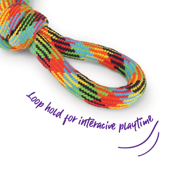 Kazoo Dog Toy Braided Rope Three Knot Tug Extra Large-Dog Toys-Ascot Saddlery