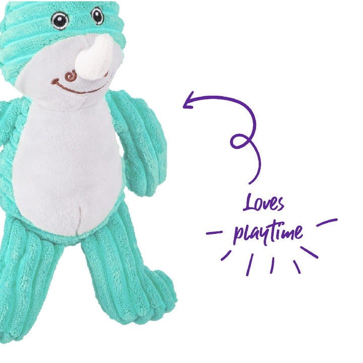 Kazoo Dog Toy Furries Funky Rhino Medium-Dog Toys-Ascot Saddlery
