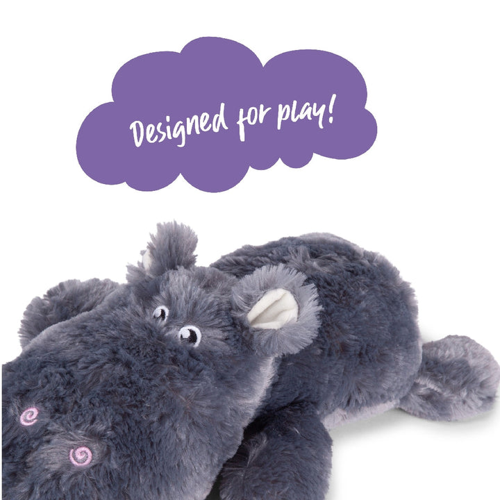 Kazoo Dog Toy Furries Lazy Hippo-Dog Toys-Ascot Saddlery