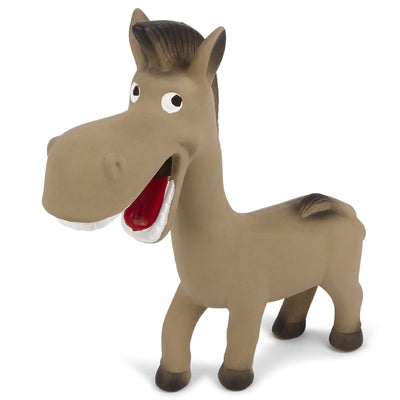 Kazoo Dog Toy Latex Donkey Grey Medium-Dog Toys-Ascot Saddlery