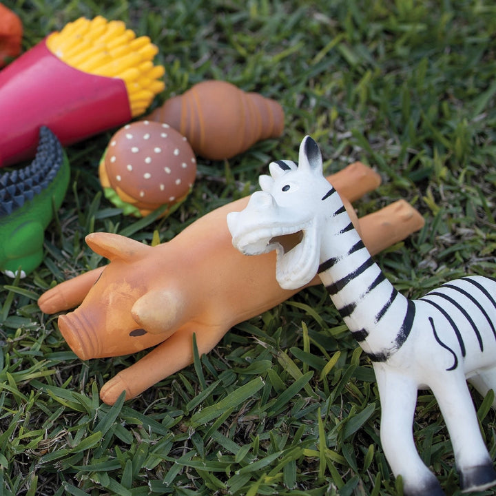 Kazoo Dog Toy Latex Pig-Dog Toys-Ascot Saddlery