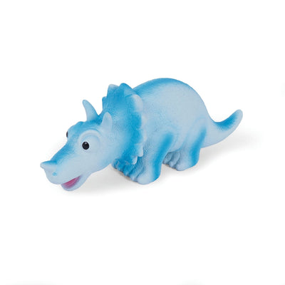 Kazoo Dog Toy Latex Triceratops Blue Medium-Dog Toys-Ascot Saddlery