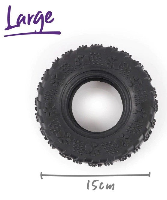 Kazoo Dog Toy Toothy Tyre Large-Dog Toys-Ascot Saddlery