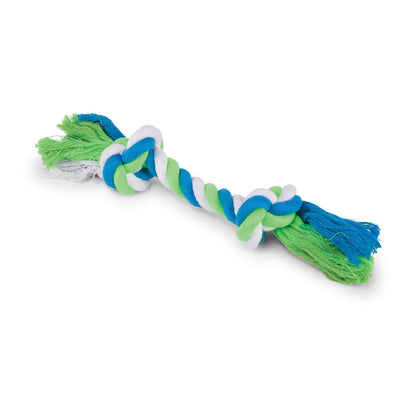 Kazoo Dog Toy Twisted Rope Knot Bone-Dog Toys-Ascot Saddlery