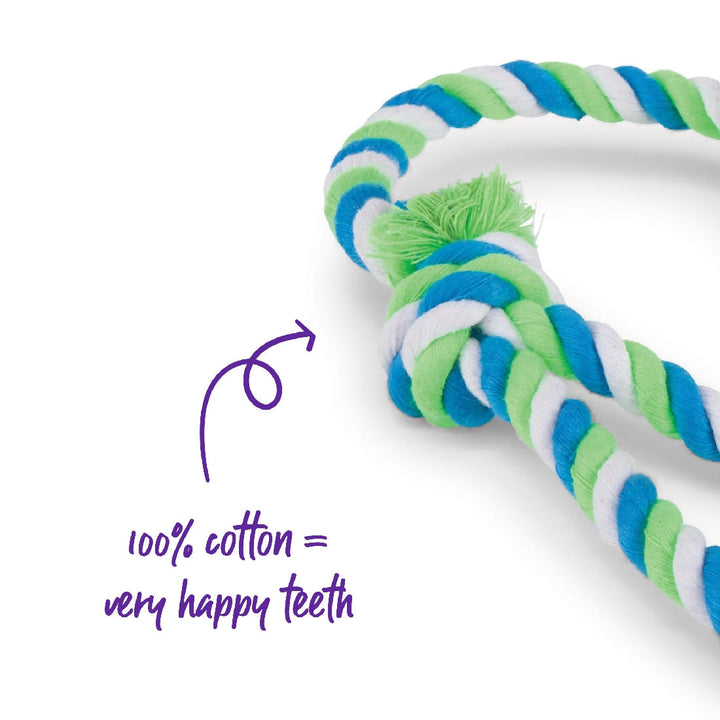 Kazoo Dog Toy Twisted Rope Sling Tennis Ball-Dog Toys-Ascot Saddlery