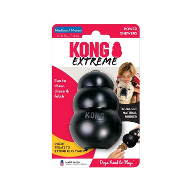 Kong Dog Toy Extreme Black Medium-Dog Toys-Ascot Saddlery