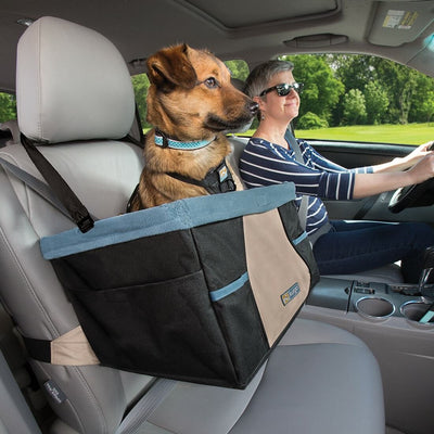 Kurgo Booster Seat Rover Black & Hampton Sand-Dog Accessories-Ascot Saddlery