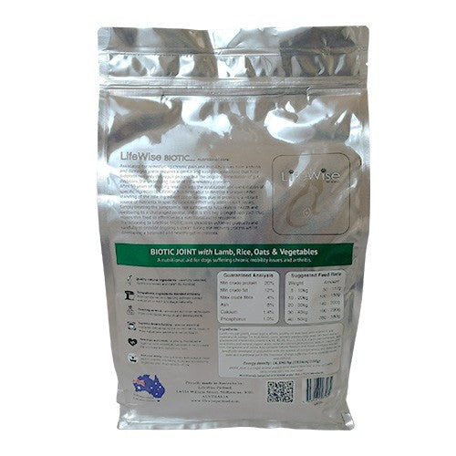 Lifewise Dog Biotic Joint Lamb Rice Oats & Vegetables 2.5kg-Dog Food-Ascot Saddlery