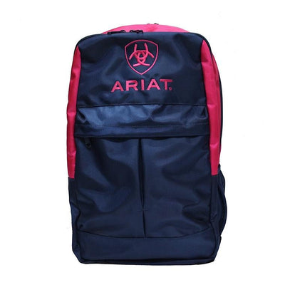 Luggage Backpack Ariat Pink & Navy-RIDER: Luggage-Ascot Saddlery