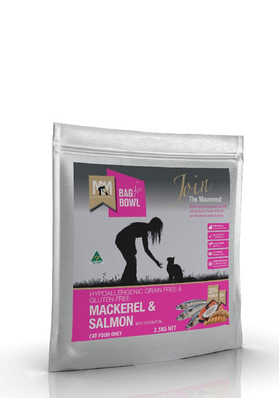 Meals For Mutts Cat Grainfree Mackeral & Salmon 2.5kg-Cat Food & Treats-Ascot Saddlery