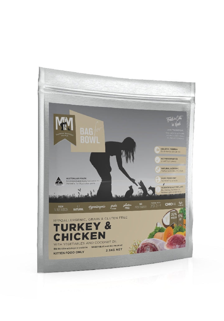 Meals For Mutts Cat Kitten Grainfree Chicken & Turkey 2.5kg-Cat Food & Treats-Ascot Saddlery