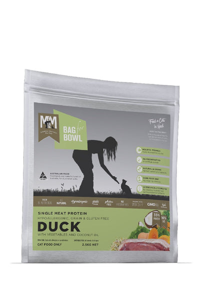 Meals For Mutts Cat Single Protein Duck 2.5kg-Cat Food & Treats-Ascot Saddlery