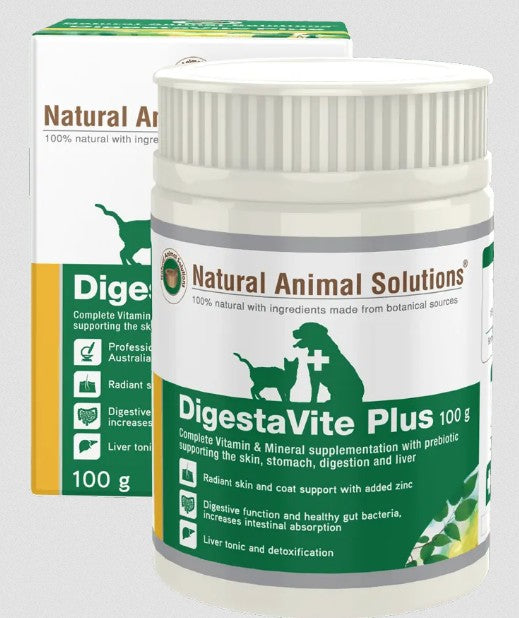 Natural Animal Solutions Digestavite Plus 100gm-Dog Potions & Lotions-Ascot Saddlery