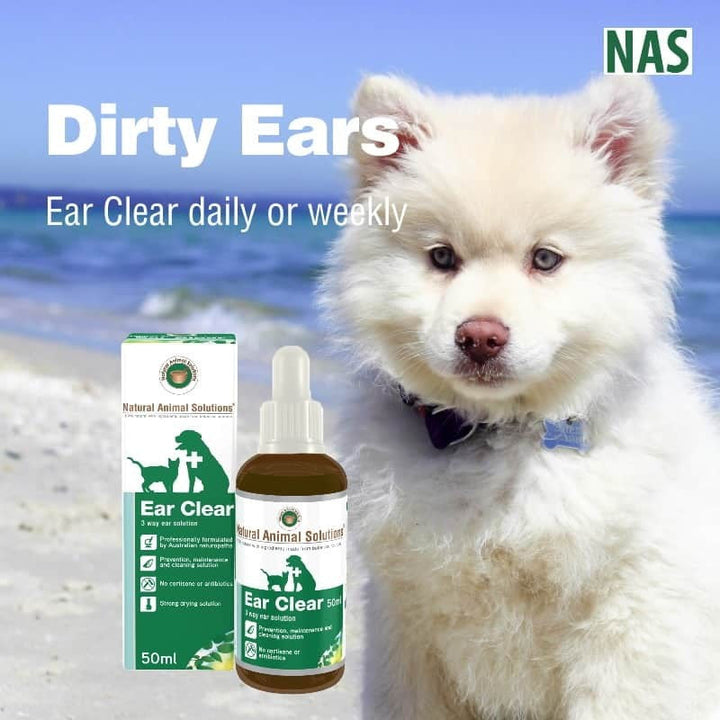 Natural Animal Solutions Ear Clear 50ml-Dog Grooming & Coat Care-Ascot Saddlery