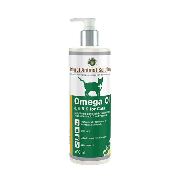 Natural Animal Solutions Omega Cat 200ml-Cat Potions & Lotions-Ascot Saddlery