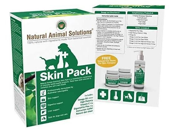 Natural Animal Solutions Skin Pack-Dog Potions & Lotions-Ascot Saddlery