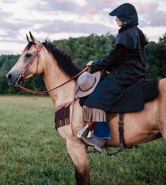 Outback Oilskin Hood-CLOTHING: Oilskins-Ascot Saddlery