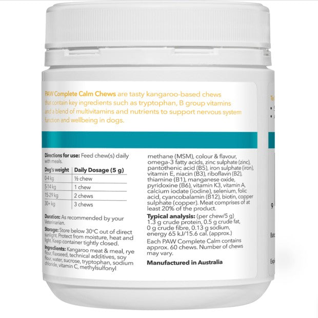 Paw Complete Calm 300gm-Dog Potions & Lotions-Ascot Saddlery