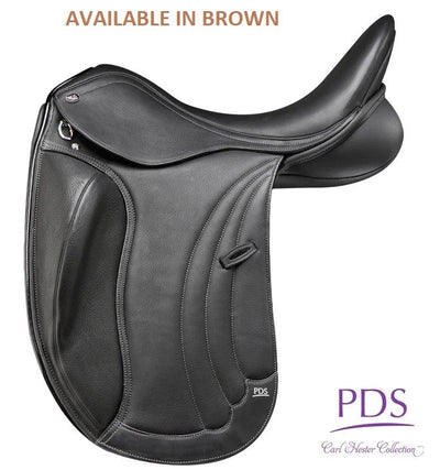 Pds Delicato Monoflap Dressage Saddle Brown-SADDLES: Dressage Saddles-Ascot Saddlery