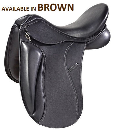 Pds Grande Dressage Saddle Brown-SADDLES: Dressage Saddles-Ascot Saddlery