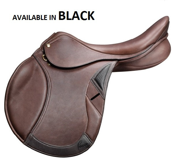 Pessoa Genx Pro Jumping Saddle Black-SADDLES: Jumping Saddles-Ascot Saddlery