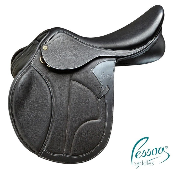 Pessoa Vivaldi Jumping Saddle Black-SADDLES: Jumping Saddles-Ascot Saddlery