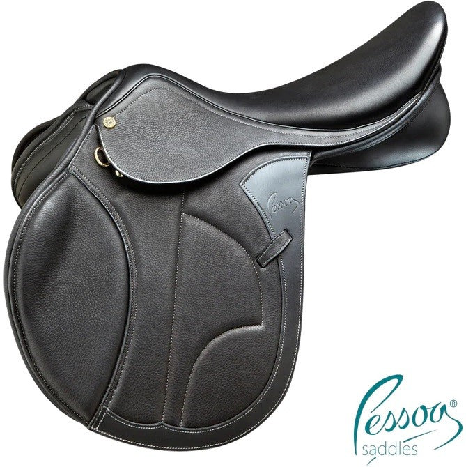 Pessoa Vivaldi Jumping Saddle Black-SADDLES: Jumping Saddles-Ascot Saddlery