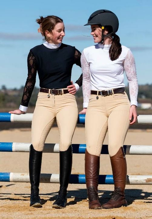 Peter Williams Cambridge Breeches Beige Ladies-CLOTHING: Jodhpurs & Breeches Ladies-Ascot Saddlery