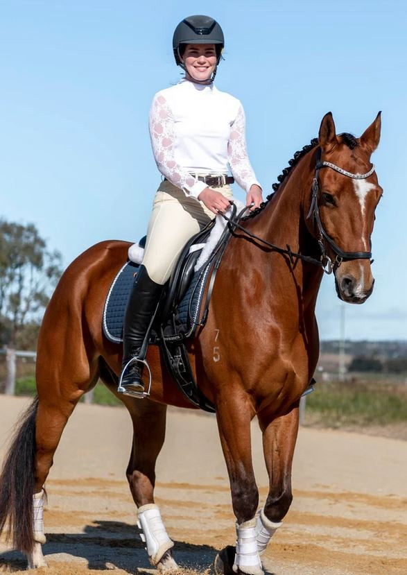 Peter Williams Cambridge Breeches Cream Ladies-CLOTHING: Jodhpurs & Breeches Ladies-Ascot Saddlery