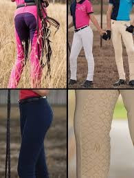 Peter Williams Gel Seat Pull On Jodhpurs Navy Childs-CLOTHING: Jodhpurs & Breeches Childs-Ascot Saddlery