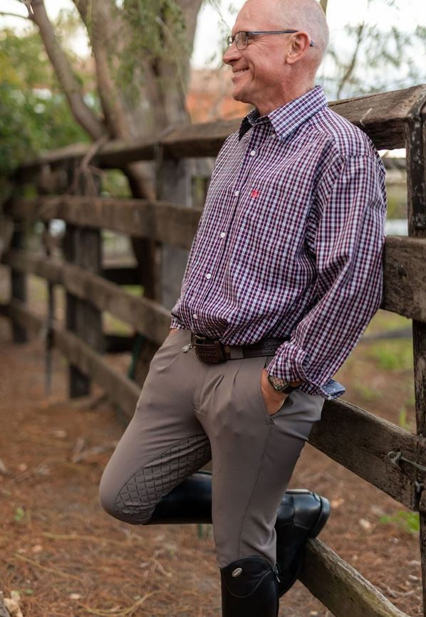 Peter Williams Windsor Cross Country Breeches Walnut Mens M4-CLOTHING: Jodhpurs & Breeches Mens-Ascot Saddlery